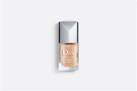 Dior Vernis Top Coat: Glittery Gold Top Coat Nail Lacquer 